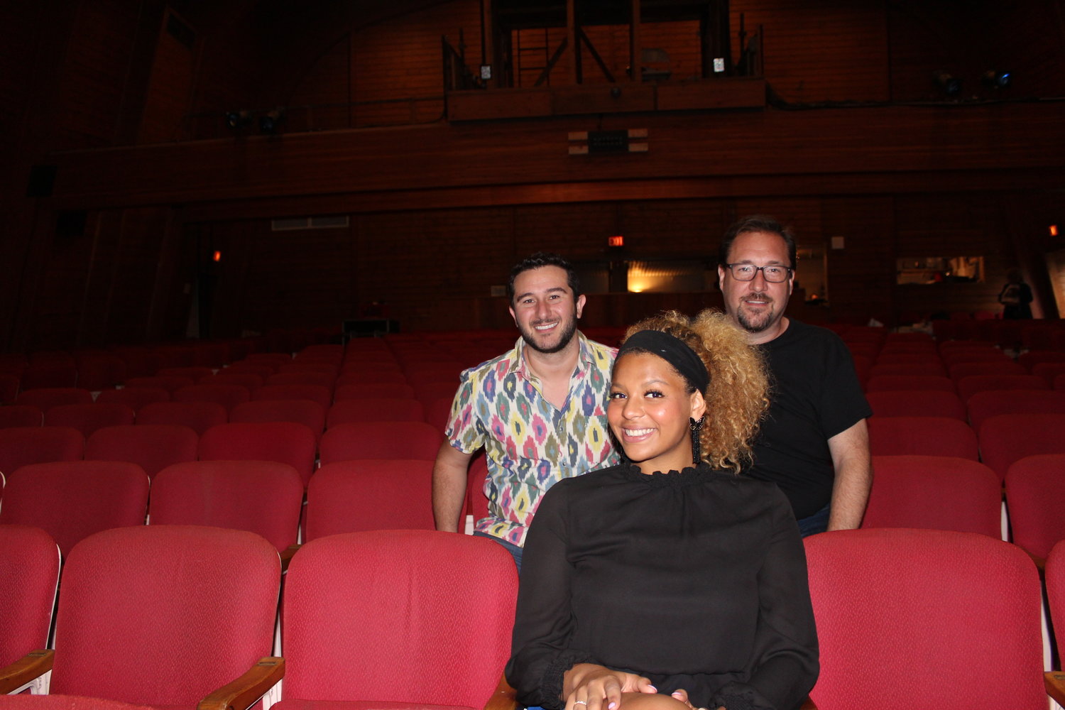 “American Idol’s” Alyssa Wray with her Gateway co-directors Danny George (left) and Michael Baker is starring in “Songs for A New World,” Gateway’s first musical of the 2021 season.